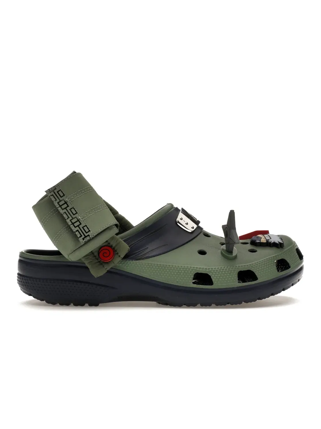 Мужские сабо Naruto Shippuden Kakashi Crocs — изображение 1 из 4, темно-синий/зеленый