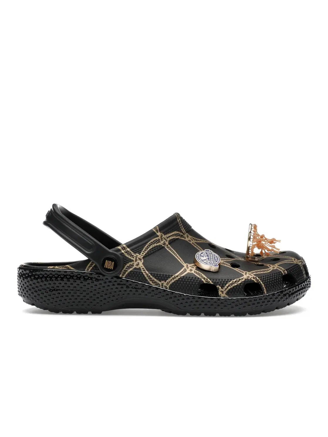 Мужские сабо с перфорацией Crocs Classic Clog Crocs — изображение 1 из 4, черный/золотистый