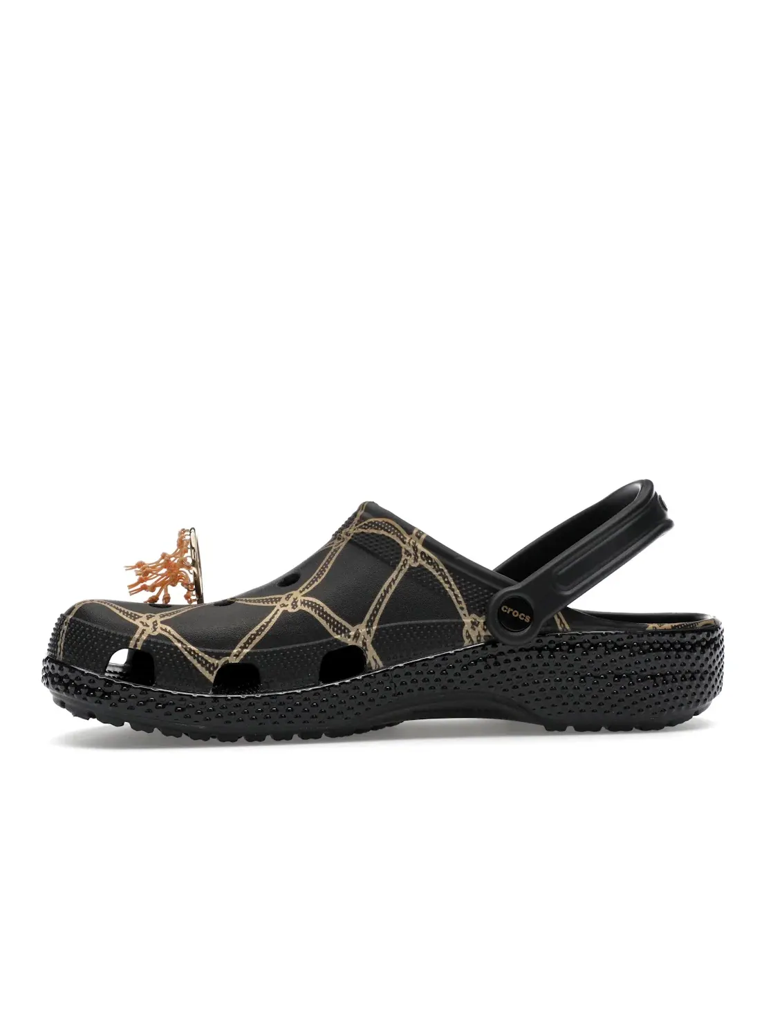 Мужские сабо с перфорацией Crocs Classic Clog Crocs — изображение 3 из 4, черный/золотистый
