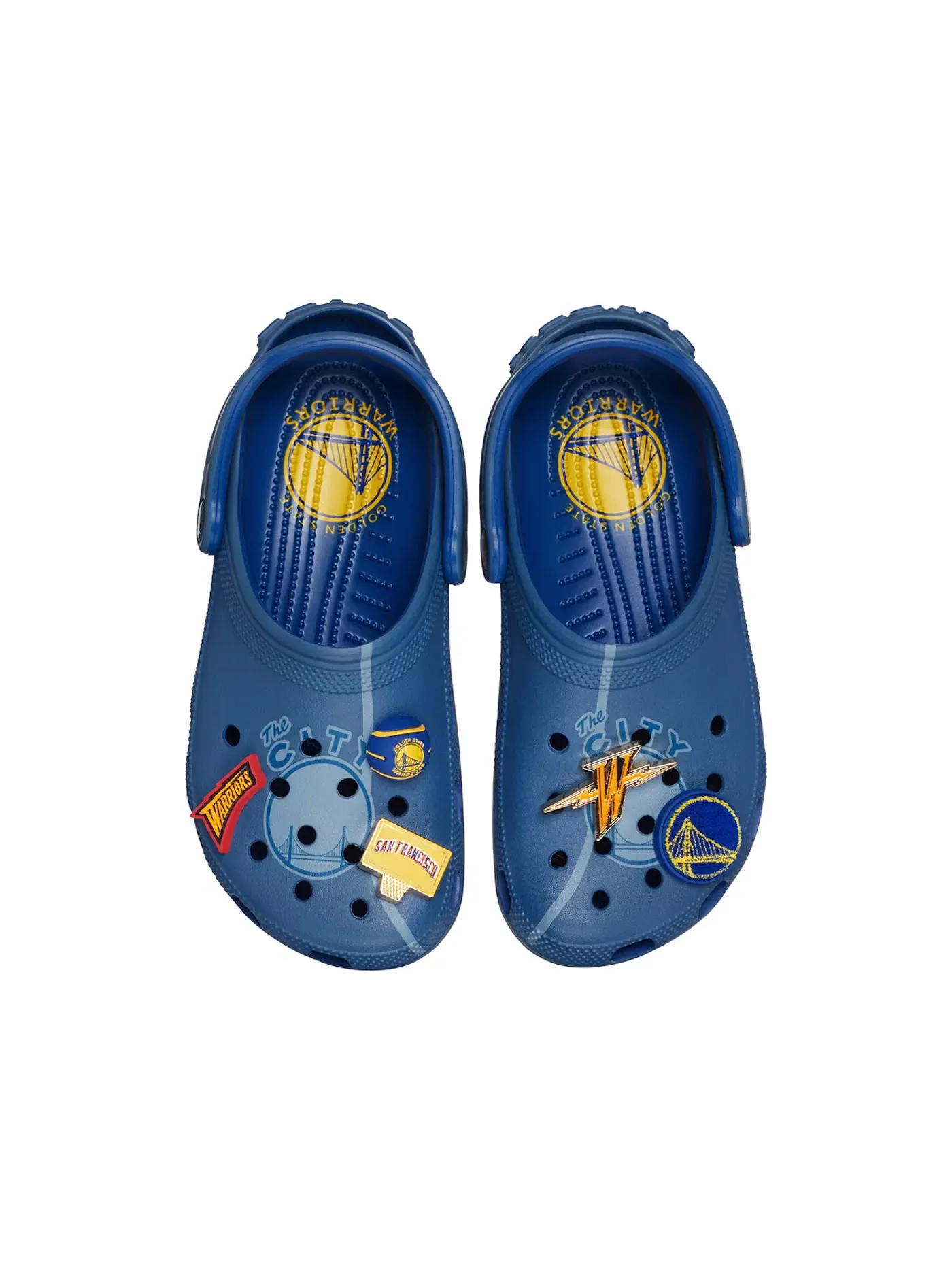 Мужские клоги Crocs Classic Clog NBA Golden State Warriors Elevated — изображение 2 из 2, мульти