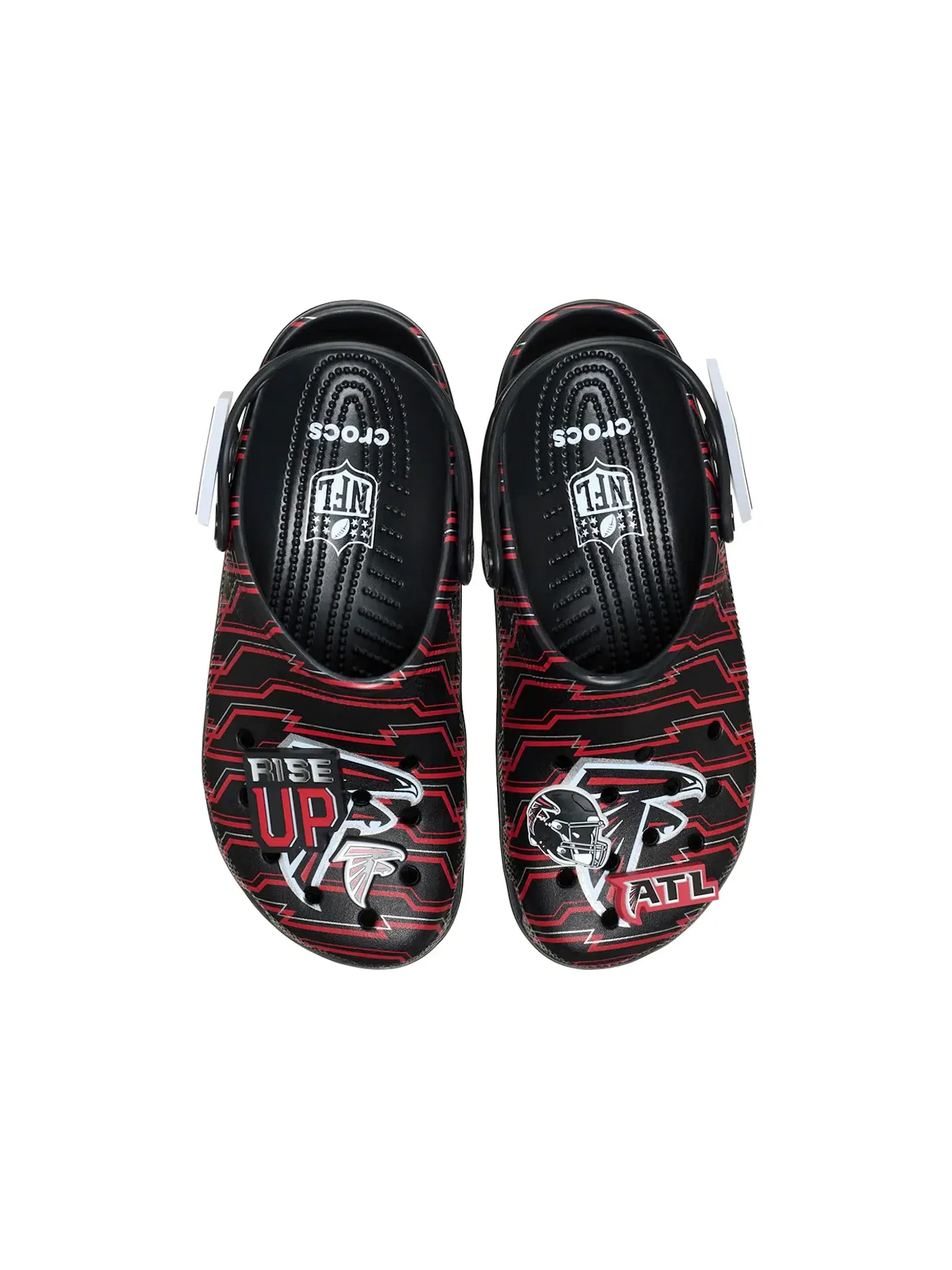 Мужские сабо-клоги NFL Atlanta Falcons с принтом Crocs — изображение 2 из 2, мульти