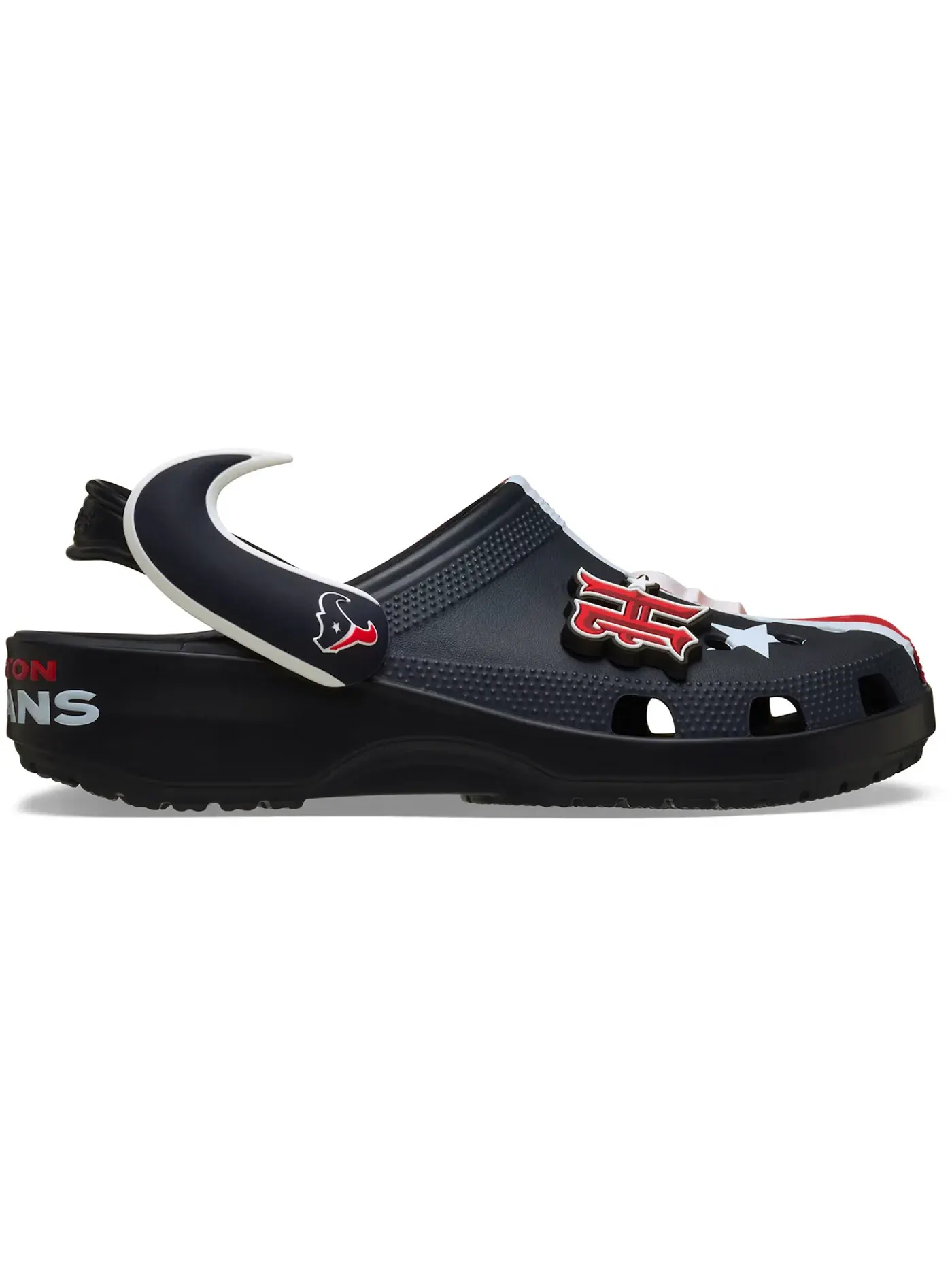Мужские сабо с принтом NFL Houston Texans Crocs Classic Clog Crocs — изображение 1 из 2, мульти