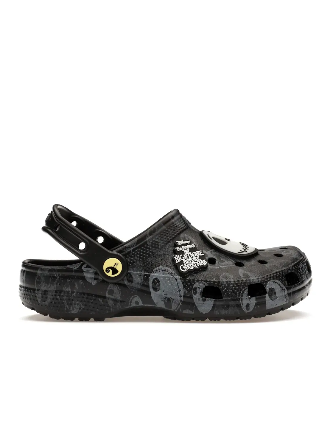 Мужские сабо с принтом Crocs Classic Clog — изображение 1 из 4, черный/серый