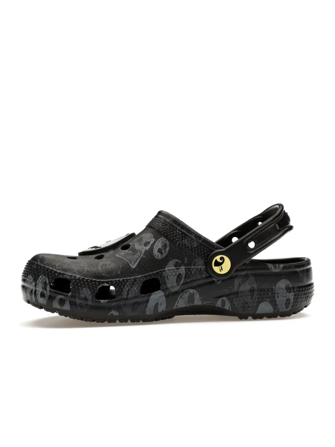 Мужские сабо с принтом Crocs Classic Clog — изображение 3 из 4, черный/серый