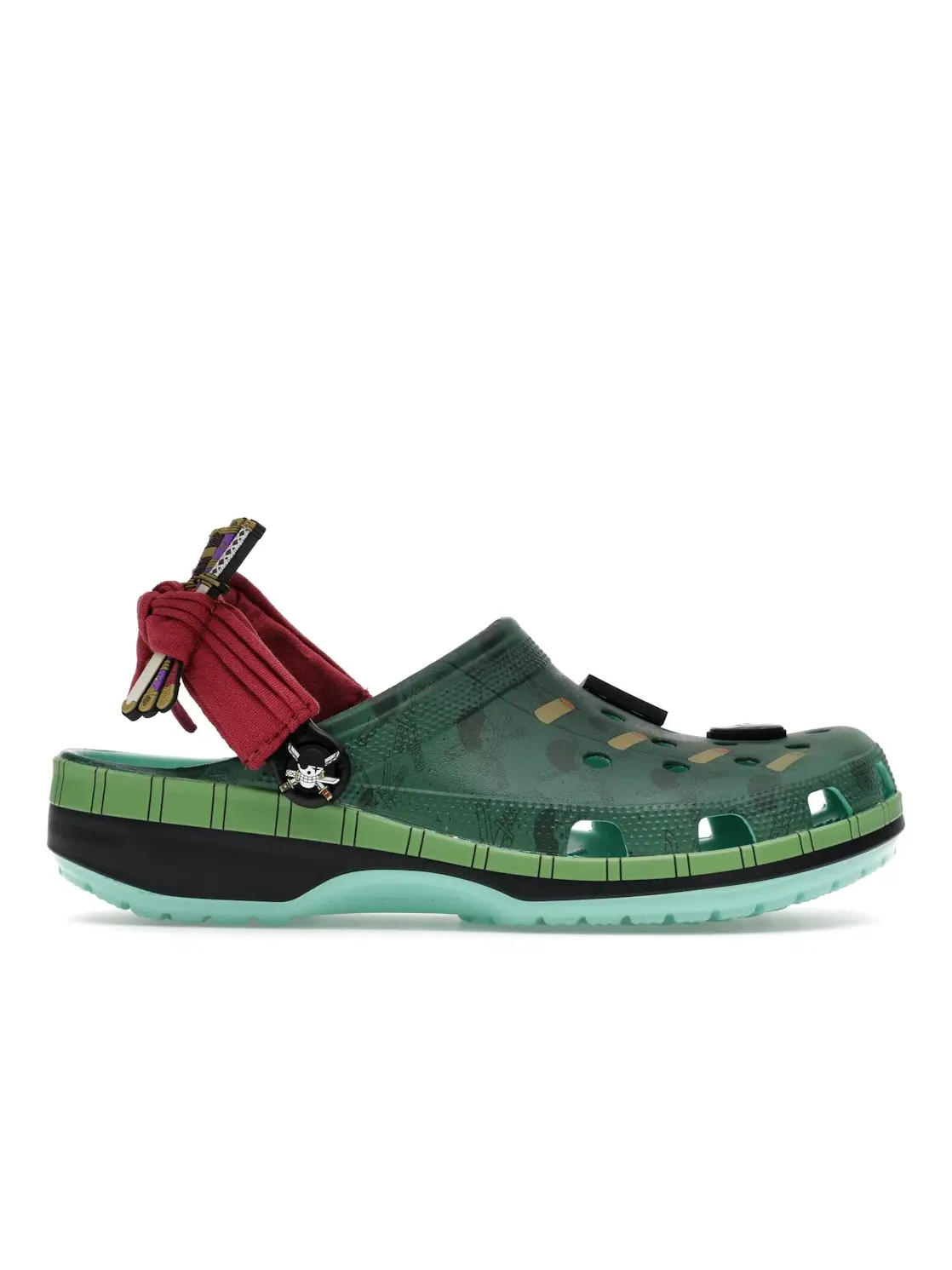 Мужские сабо с принтом Classic Clog One Piece Roronoa Zoro Crocs — изображение 1 из 4, мульти