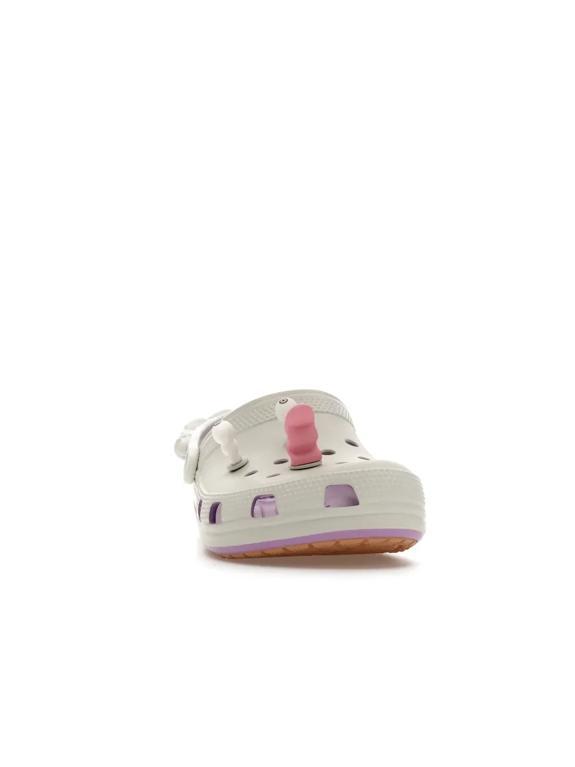 Мужские сабо Crocs Classic Clog ONE PIECE x atmos Luffy Gear 5 — изображение 2 из 4, белый/фиолетовый