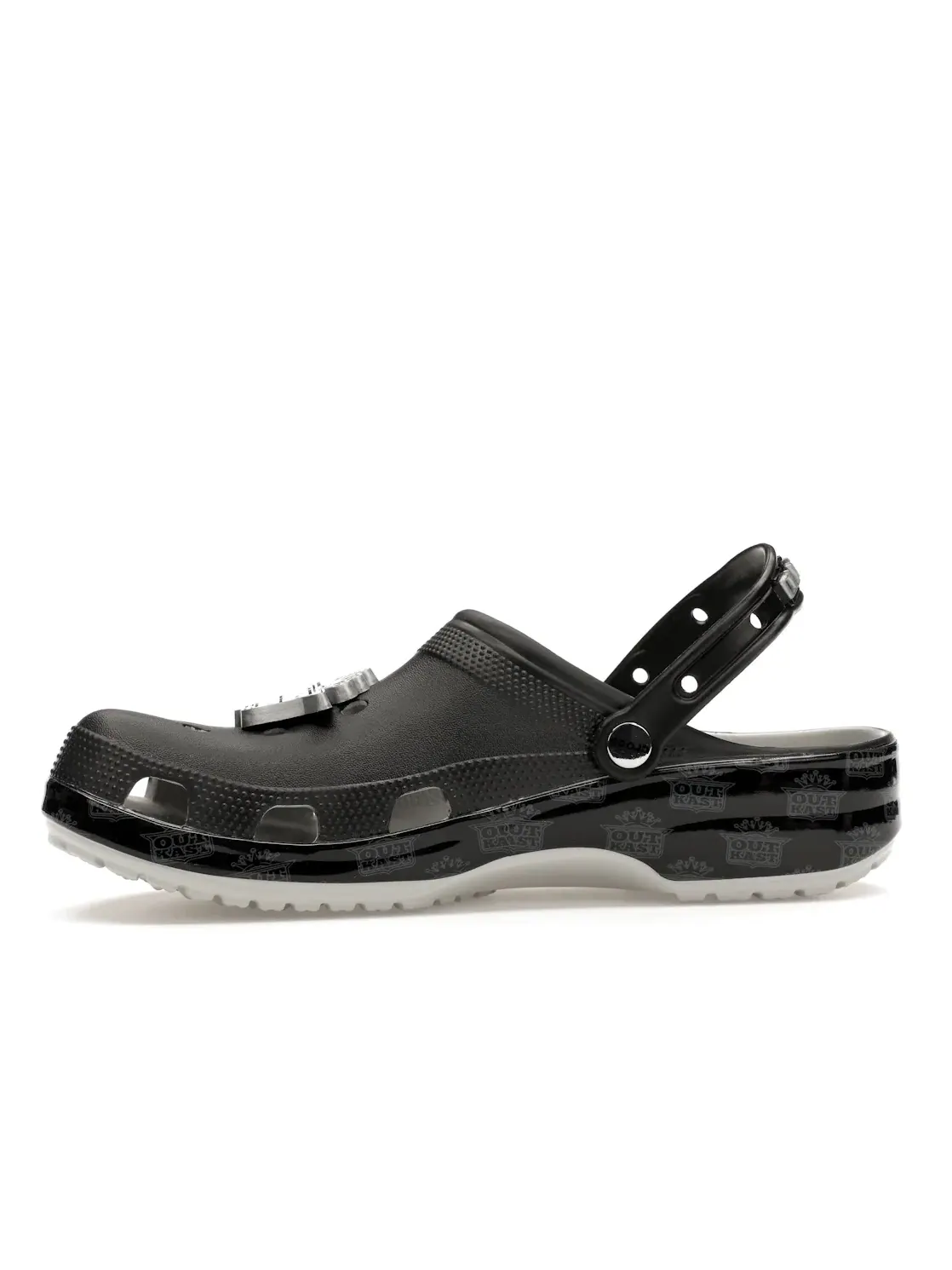 Мужские сабо-клоги Classic Clog OutKast Crocs — изображение 3 из 4, черный/серебристый