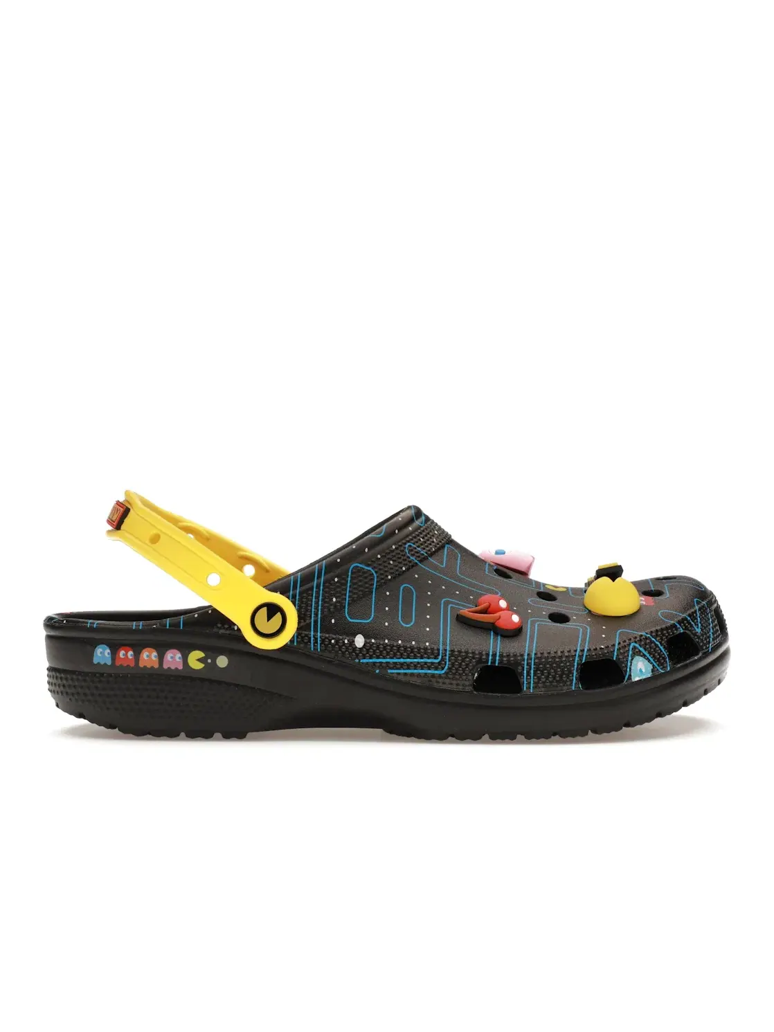 Мужские сабо с принтом Pac-Man Classic Clog Crocs — изображение 1 из 4, черный