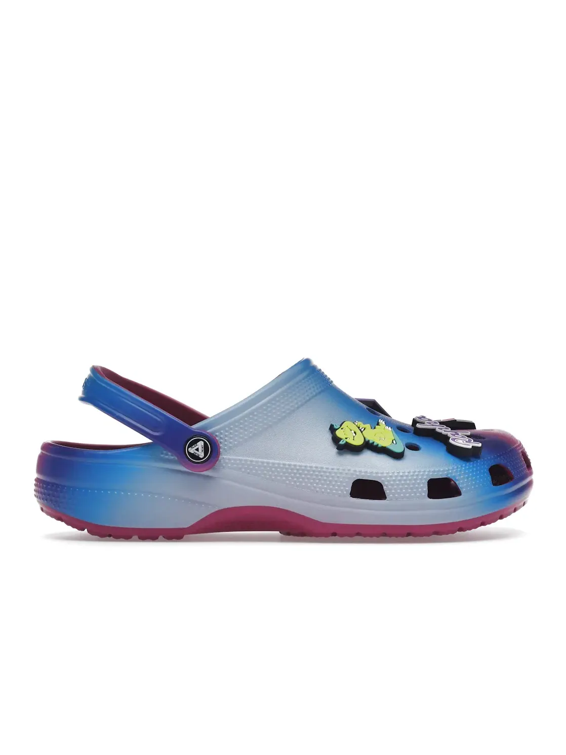 Мужские сабо с перфорацией Crocs Classic Clog Palace Rapha — изображение 1 из 4, синий/розовый/белый