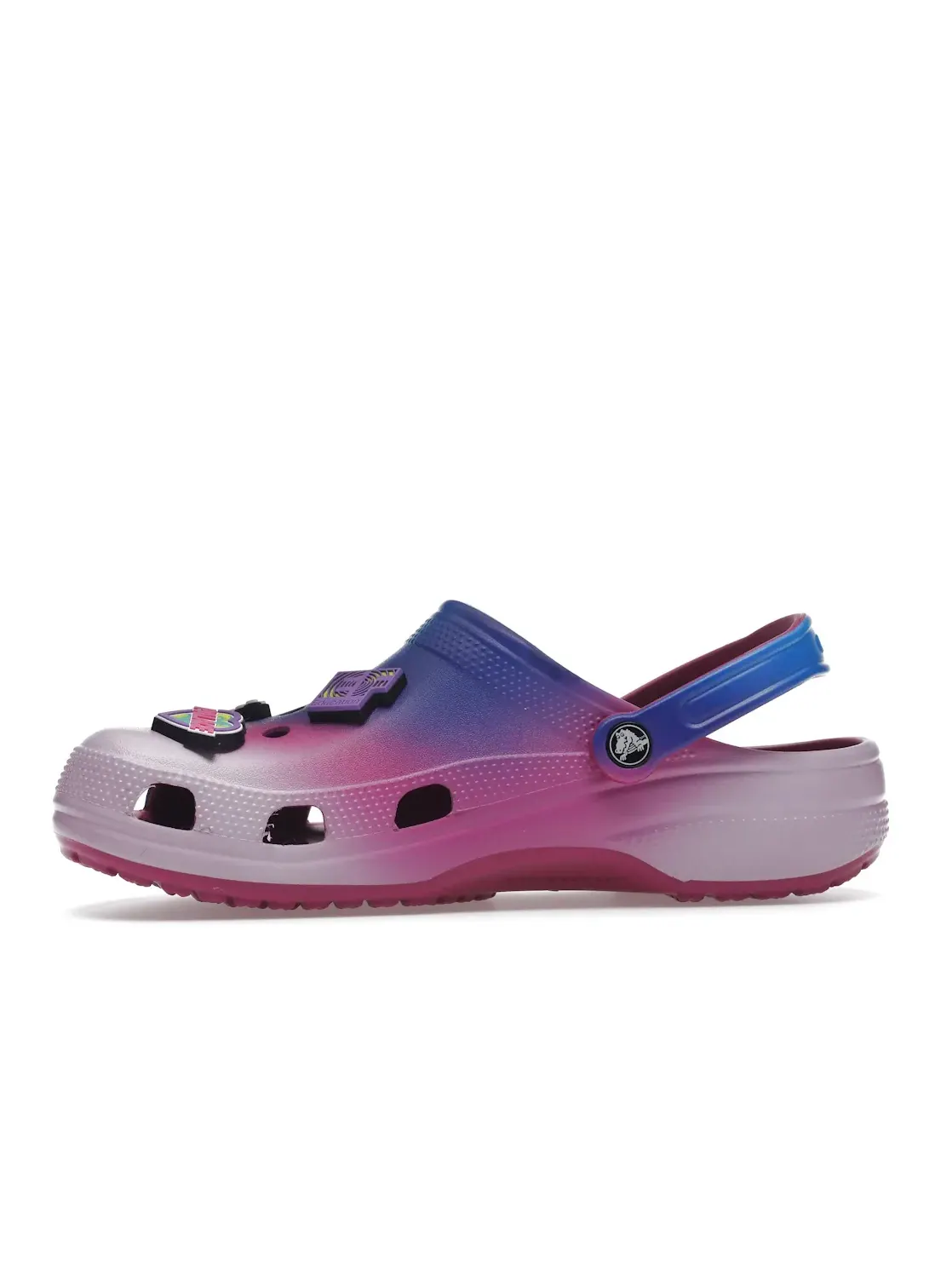 Мужские сабо с перфорацией Crocs Classic Clog Palace Rapha — изображение 3 из 4, синий/розовый/белый