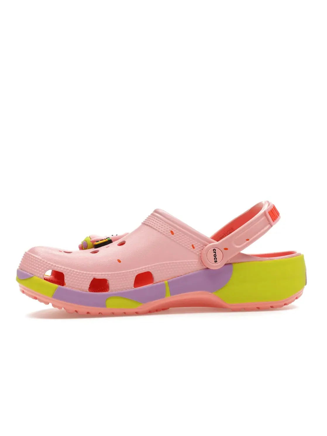 Мужские сабо с принтом Patrick Star Crocs — изображение 3 из 4, розовый/зеленый