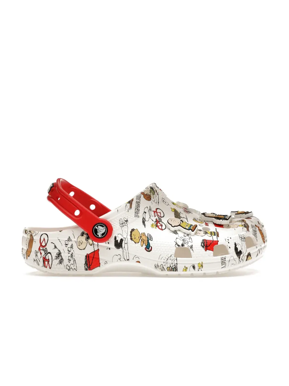 Мужские сабо Classic Clog Crocs — изображение 1 из 4, белый/красный