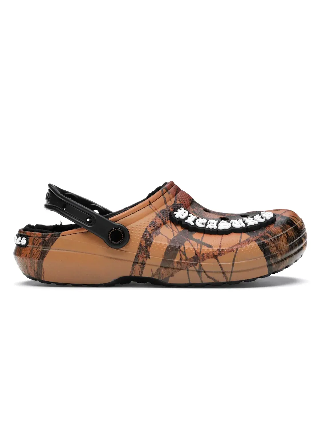Мужские сабо из коллекции PLEASURES x Mossy Oak Crocs — изображение 1 из 4, оранжевый/черный