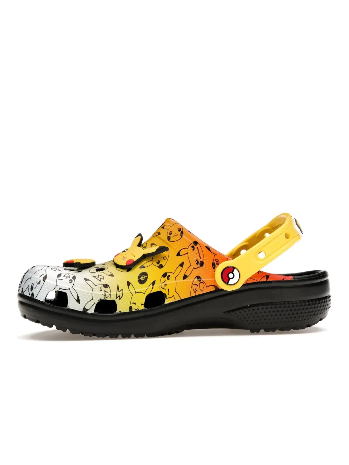 Мужские сабо Pikachu Crocs — изображение 3 из 4, черный/мульти
