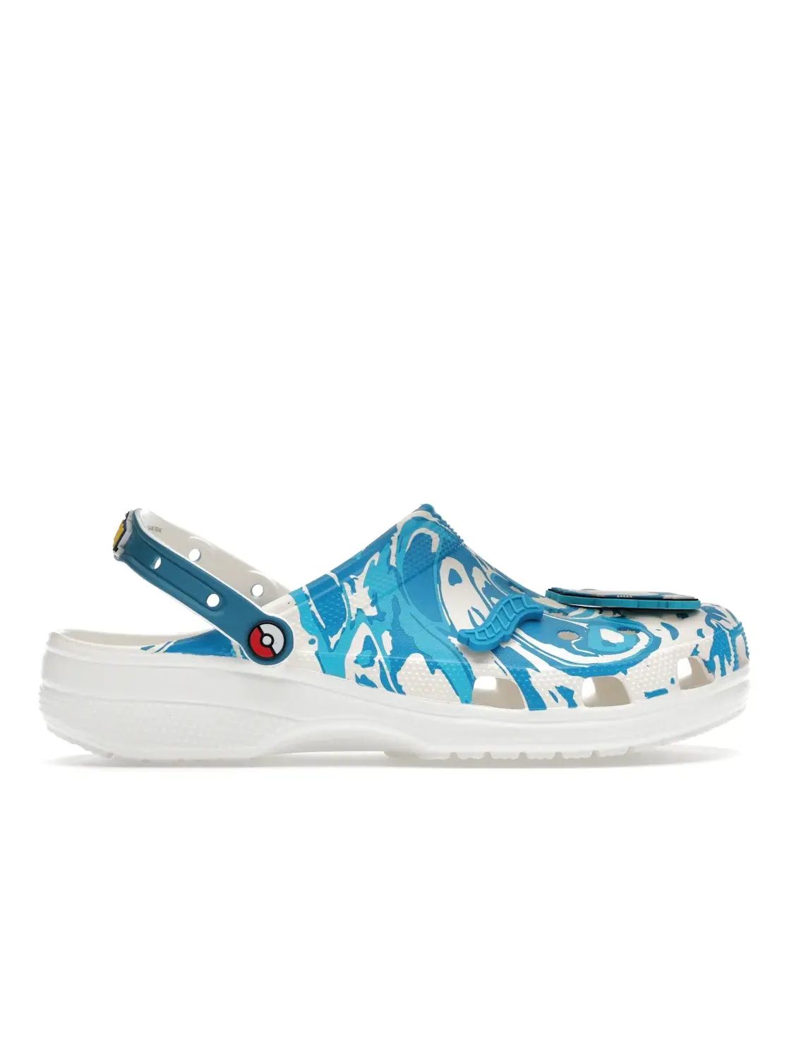 Мужские сабо с принтом Crocs Classic Clog Pokémon Snorlax Crocs — изображение 1 из 4, синий белый