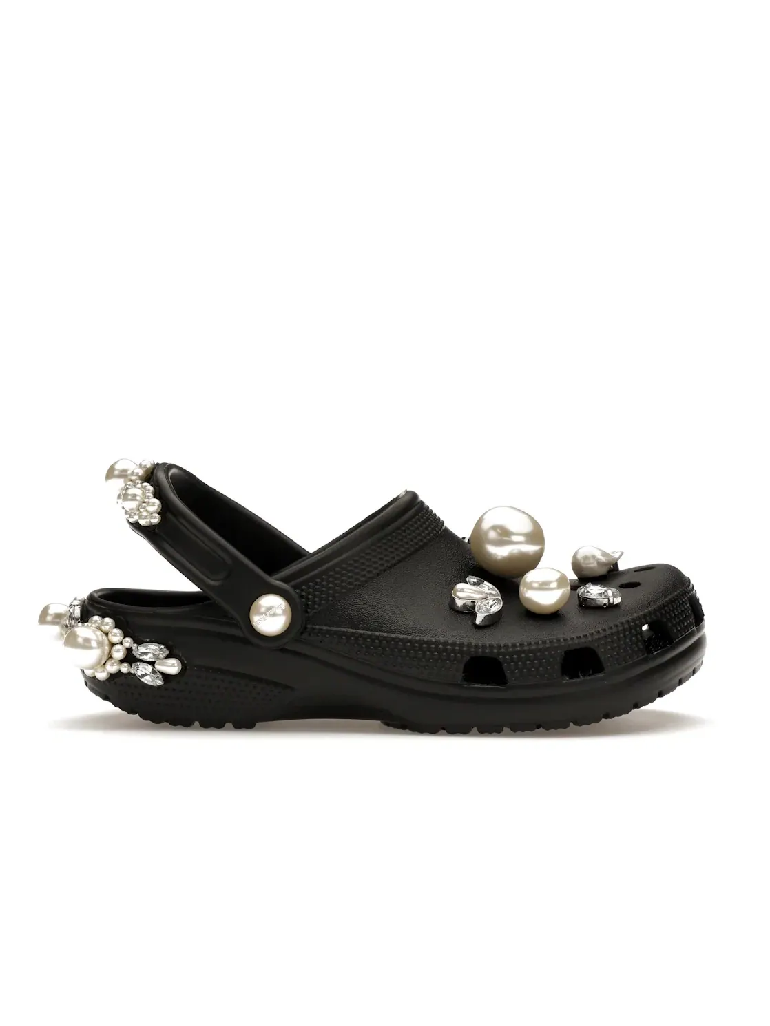 Мужские сабо из кросслайта Классические с декором Simone Rocha Crocs — изображение 1 из 4, черный