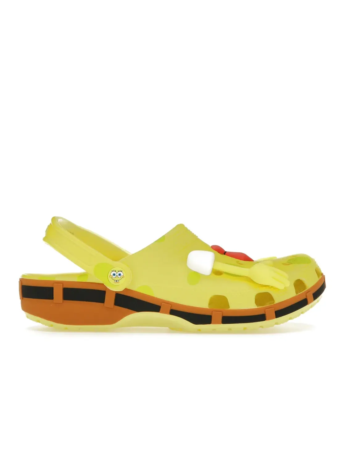 Мужские сабо с принтом SpongeBob SquarePants Crocs Classic Clog — изображение 1 из 4, желтый