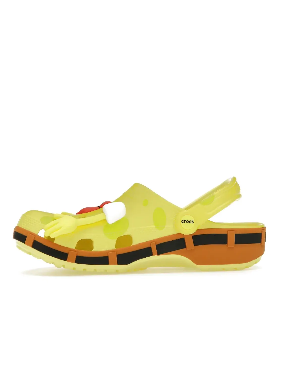 Мужские сабо с принтом SpongeBob SquarePants Crocs Classic Clog — изображение 3 из 4, желтый