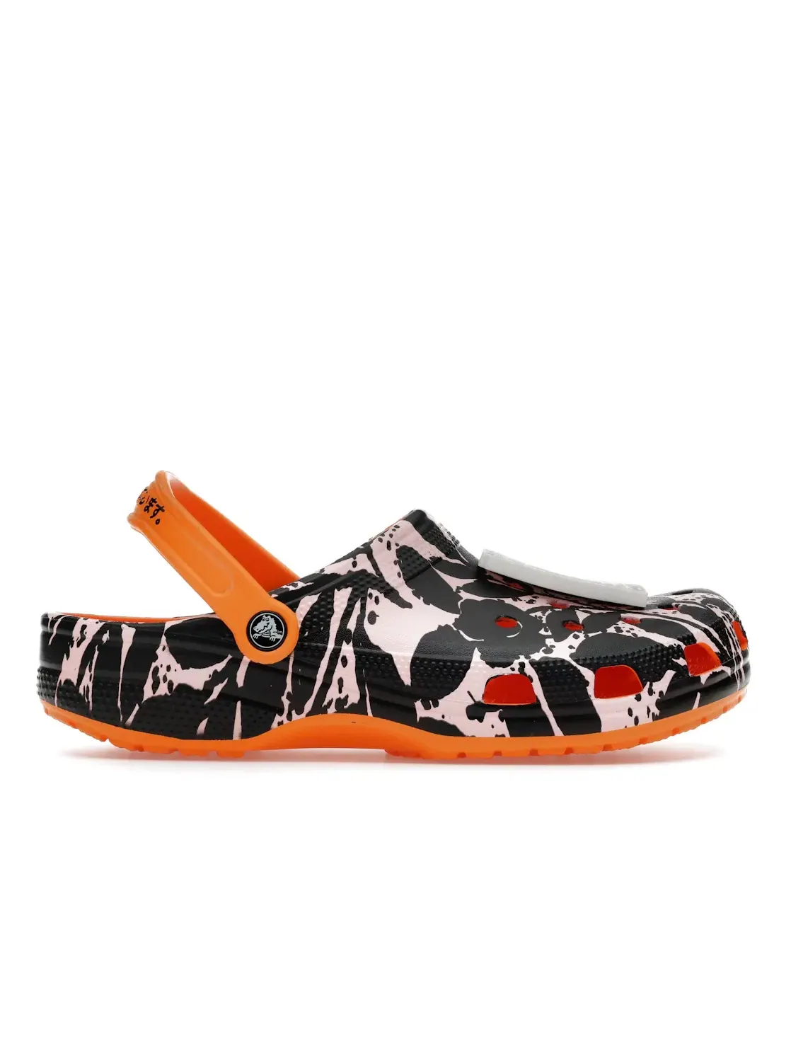Мужские сабо Classic Clog Crocs — изображение 1 из 4, черный/розовый/оранжевый