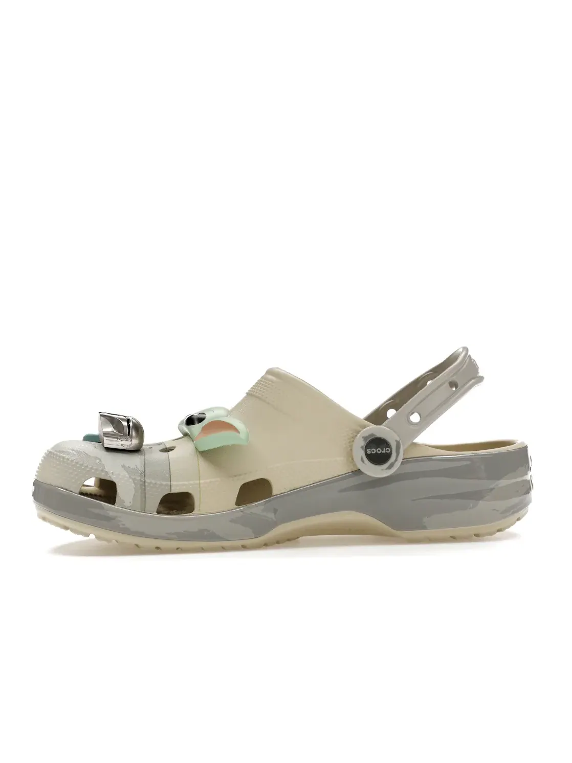Мужские сабо-клоги Classic Clog Star Wars Grogu Crocs — изображение 3 из 4, кость