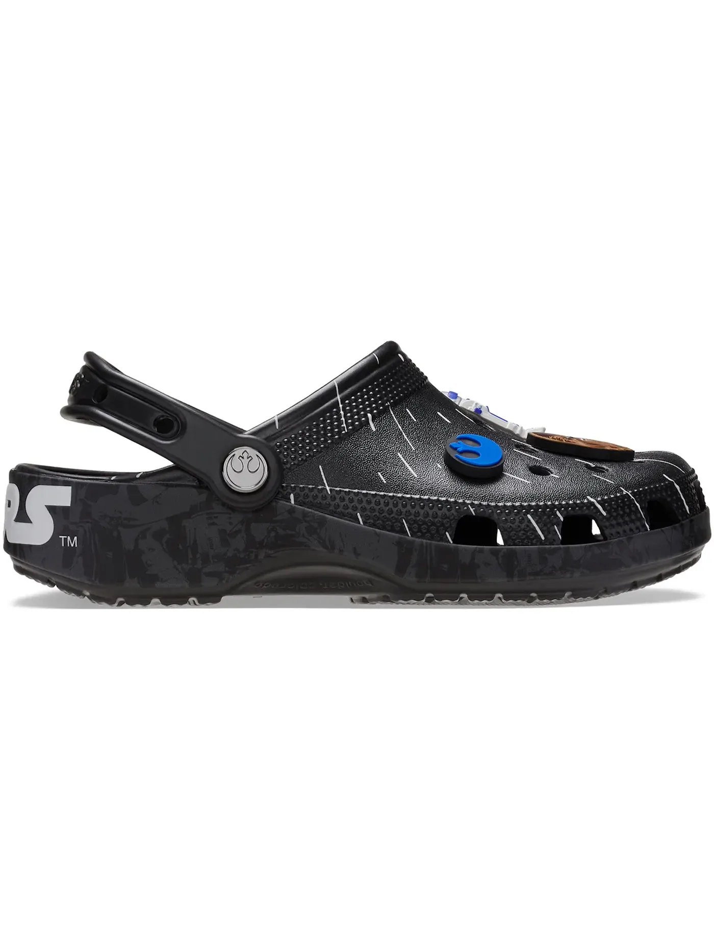 Мужские сабо Classic Clog Star Wars Hyperspace Crocs — изображение 1 из 2, черный/белый