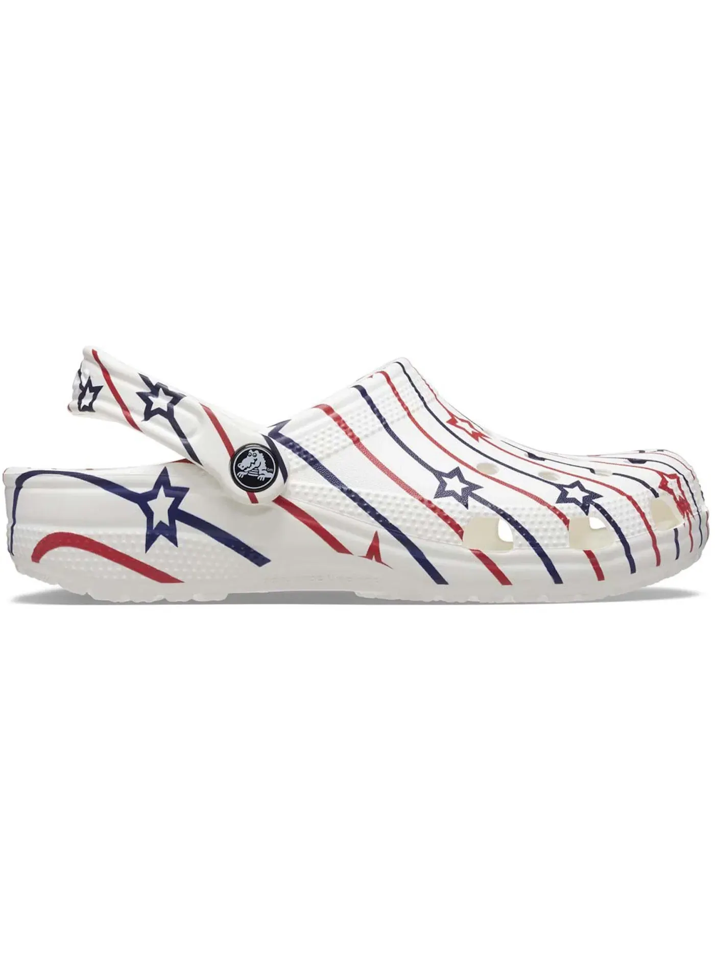 Мужские клоги Classic Clog Crocs — изображение 1 из 1, белый/мульти