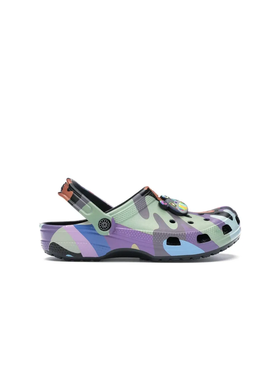 Мужские сабо-клоги с камуфляжным принтом Crocs Classic Clog Takashi Murakami x ComplexCon — изображение 1 из 4, мульти