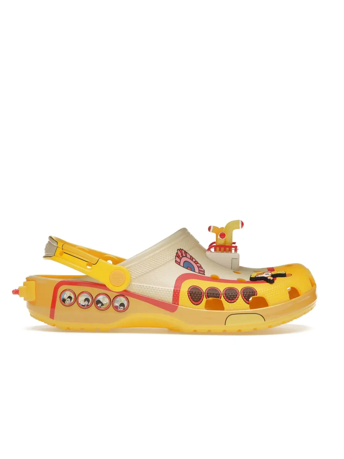 Мужские сабо Classic Clog The Beatles Yellow Submarine Crocs — изображение 1 из 4, желтый белый