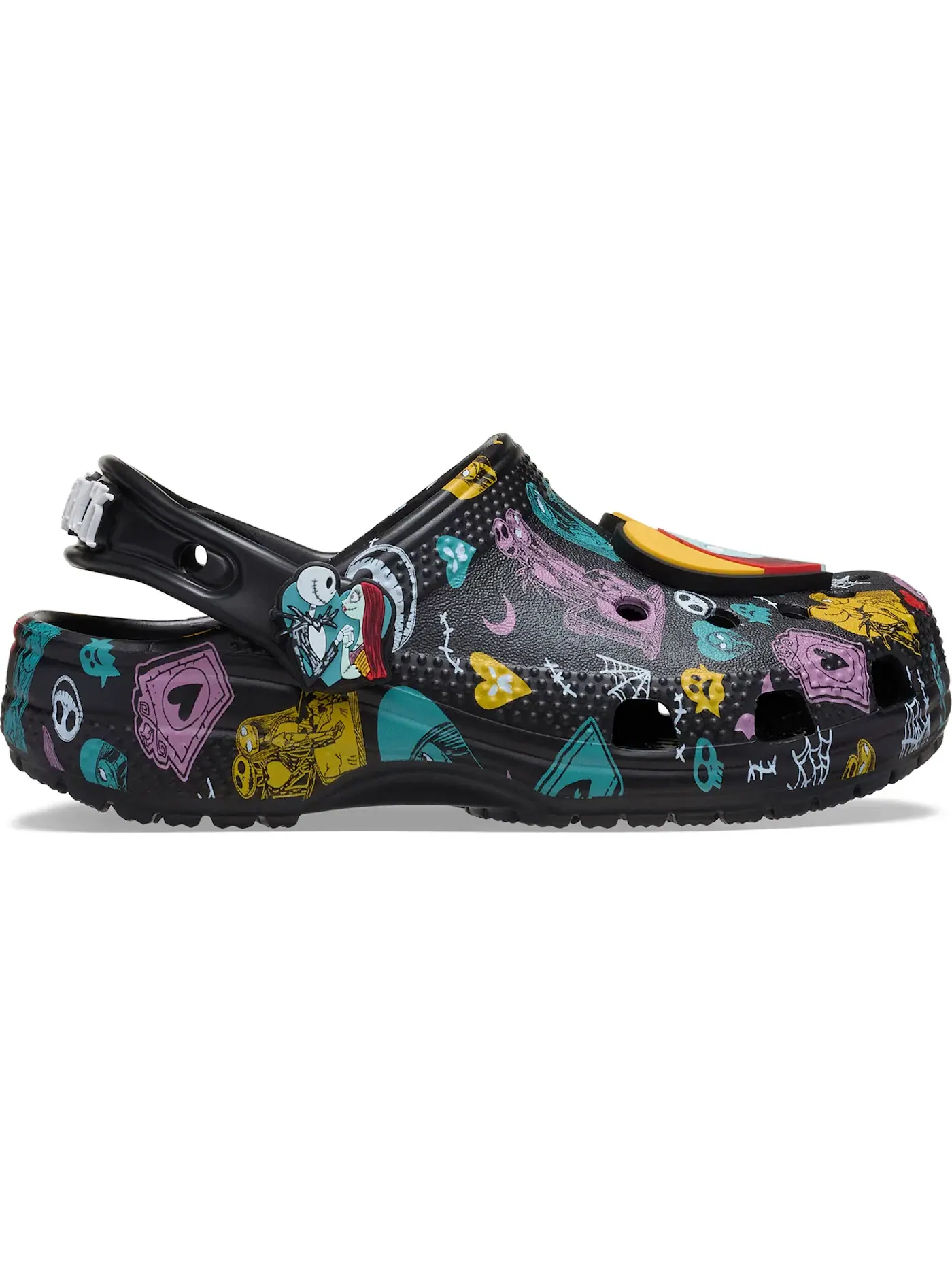 Детские клоги Classic Clog The Nightmare Before Christmas Sally & Jack Crocs — изображение 1 из 2, черный/оранжевый