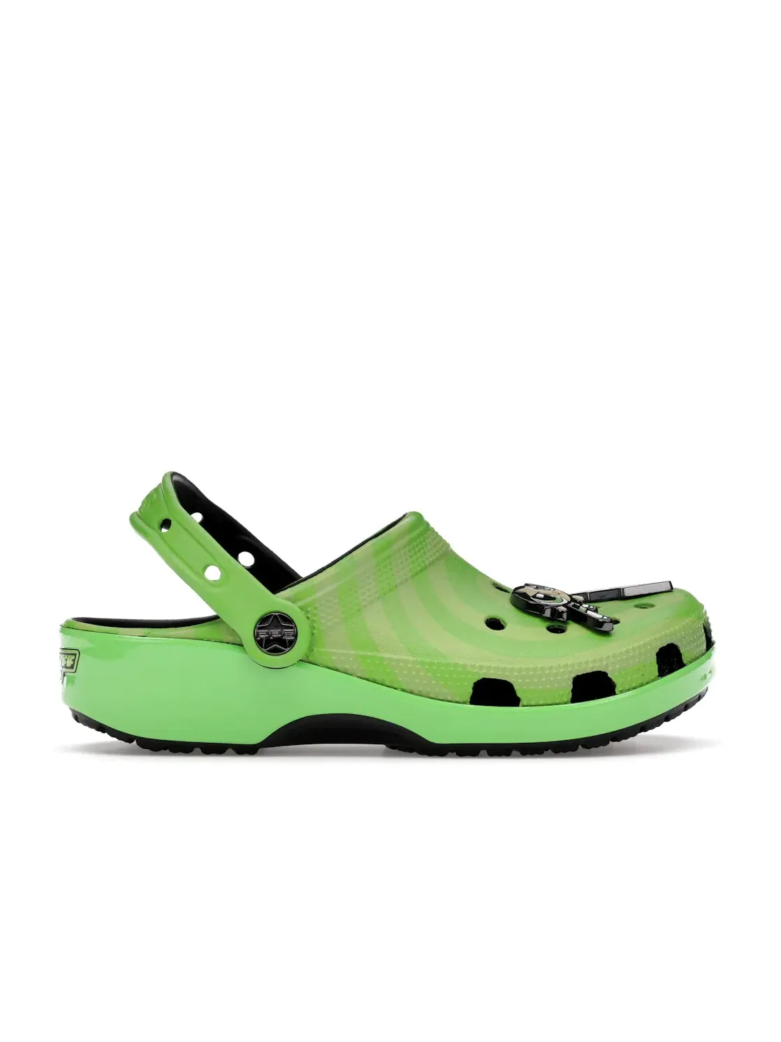 Мужские сабо Classic Clog Crocs — изображение 1 из 4, зеленый/черный