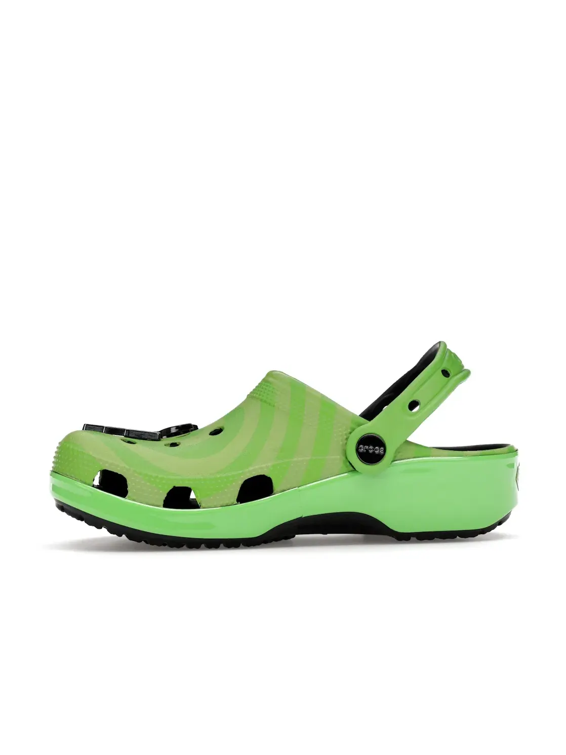 Мужские сабо Classic Clog Crocs — изображение 3 из 4, зеленый/черный
