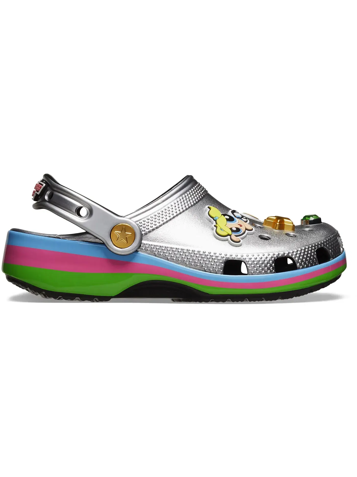 Детские сабо-клоги The Powerpuff Girls Crocs — изображение 1 из 2, черный