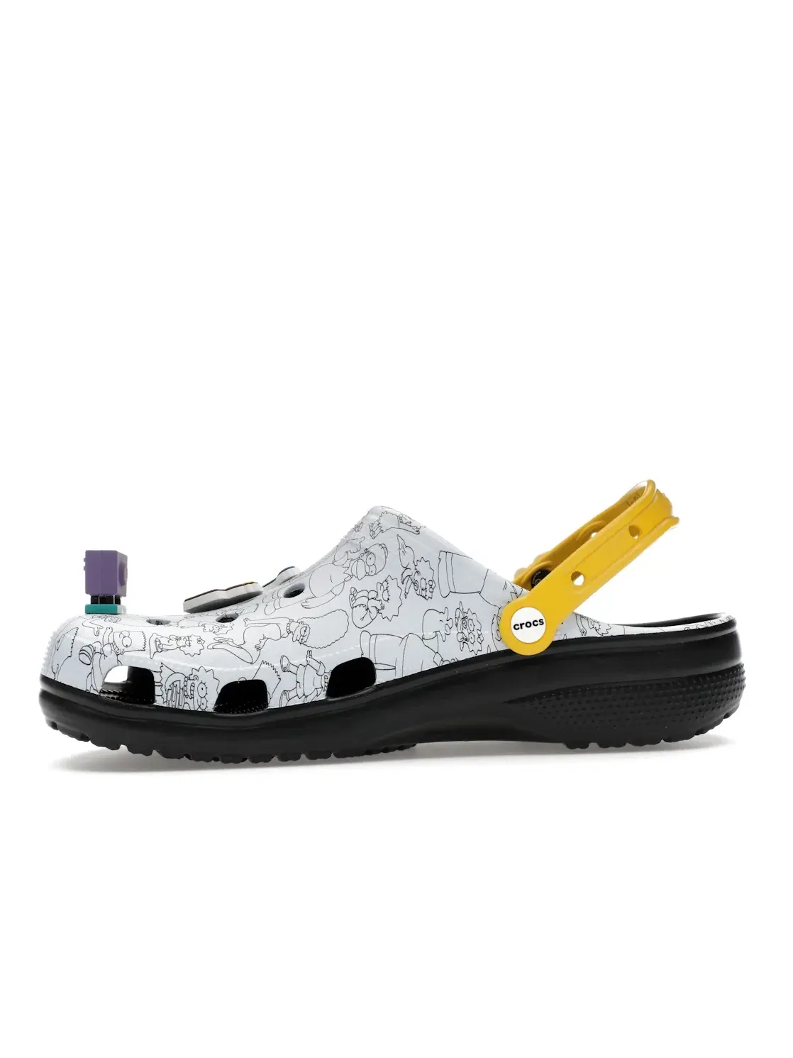 Мужские сабо Classic Clog The Simpsons Intro Sequence Crocs — изображение 3 из 4, белый/черный