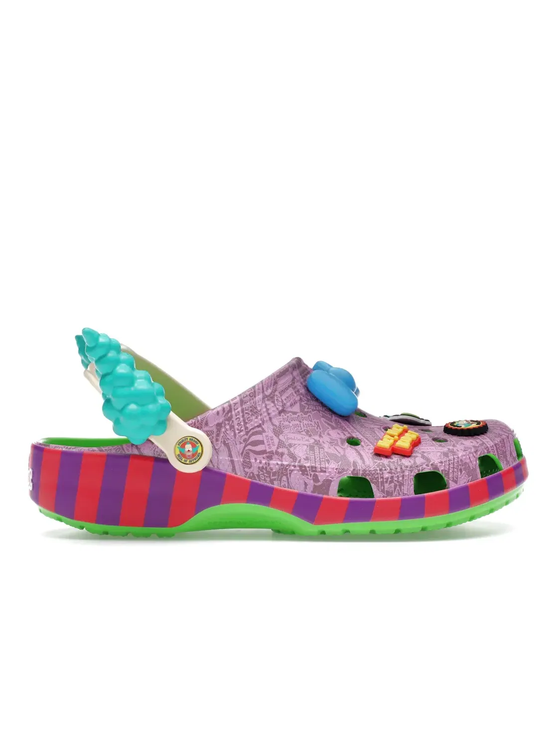 Мужские сабо с принтом The Simpsons Krusty the Clown Crocs — изображение 1 из 4, мульти