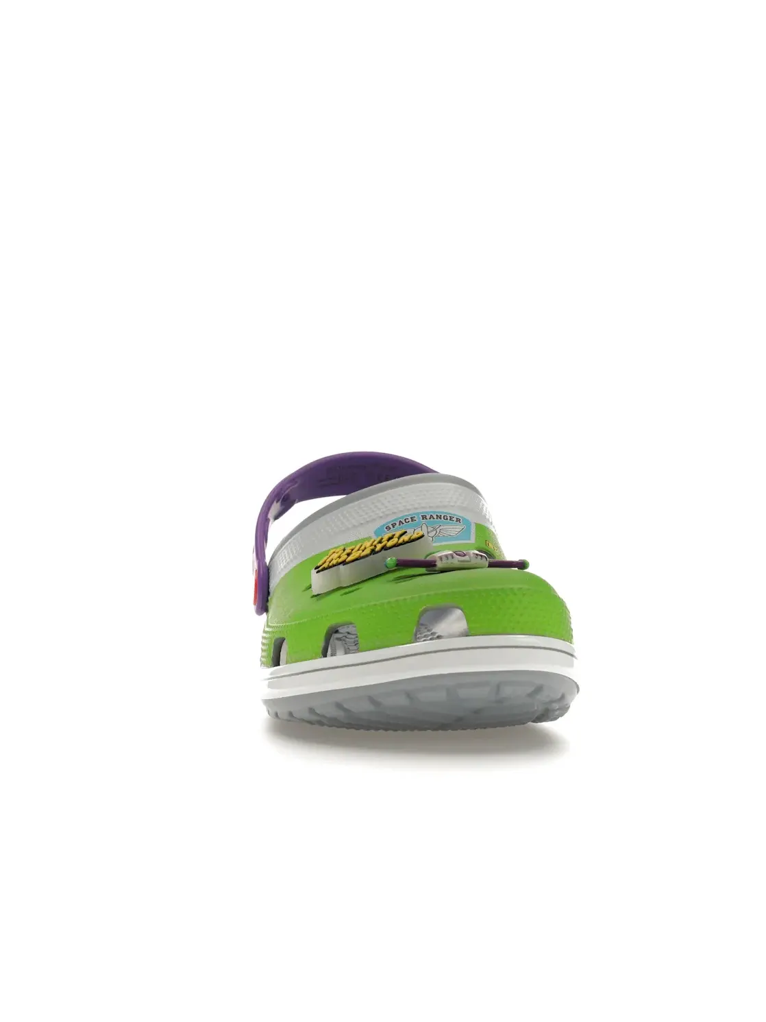 Мужские сабо с принтом Toy Story Buzz Lightyear Crocs Classic Clog — изображение 2 из 4, синий/серый