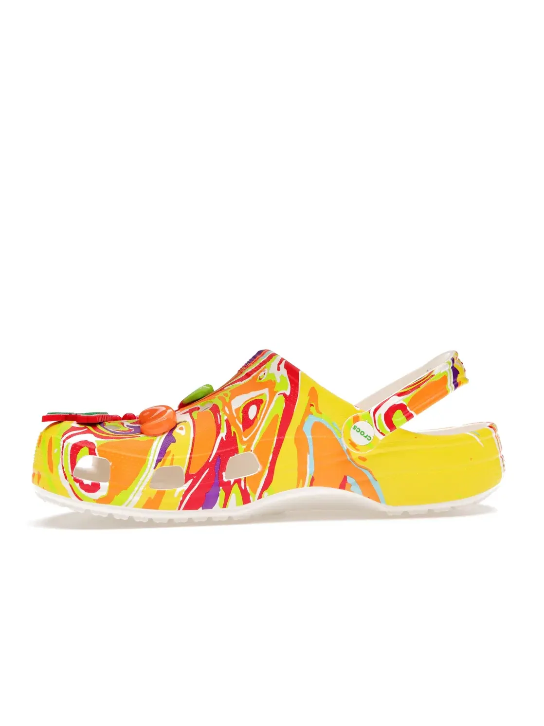 Мужские сабо с вентиляцией Classic Clog Trix Crocs — изображение 3 из 4, белый/мульти