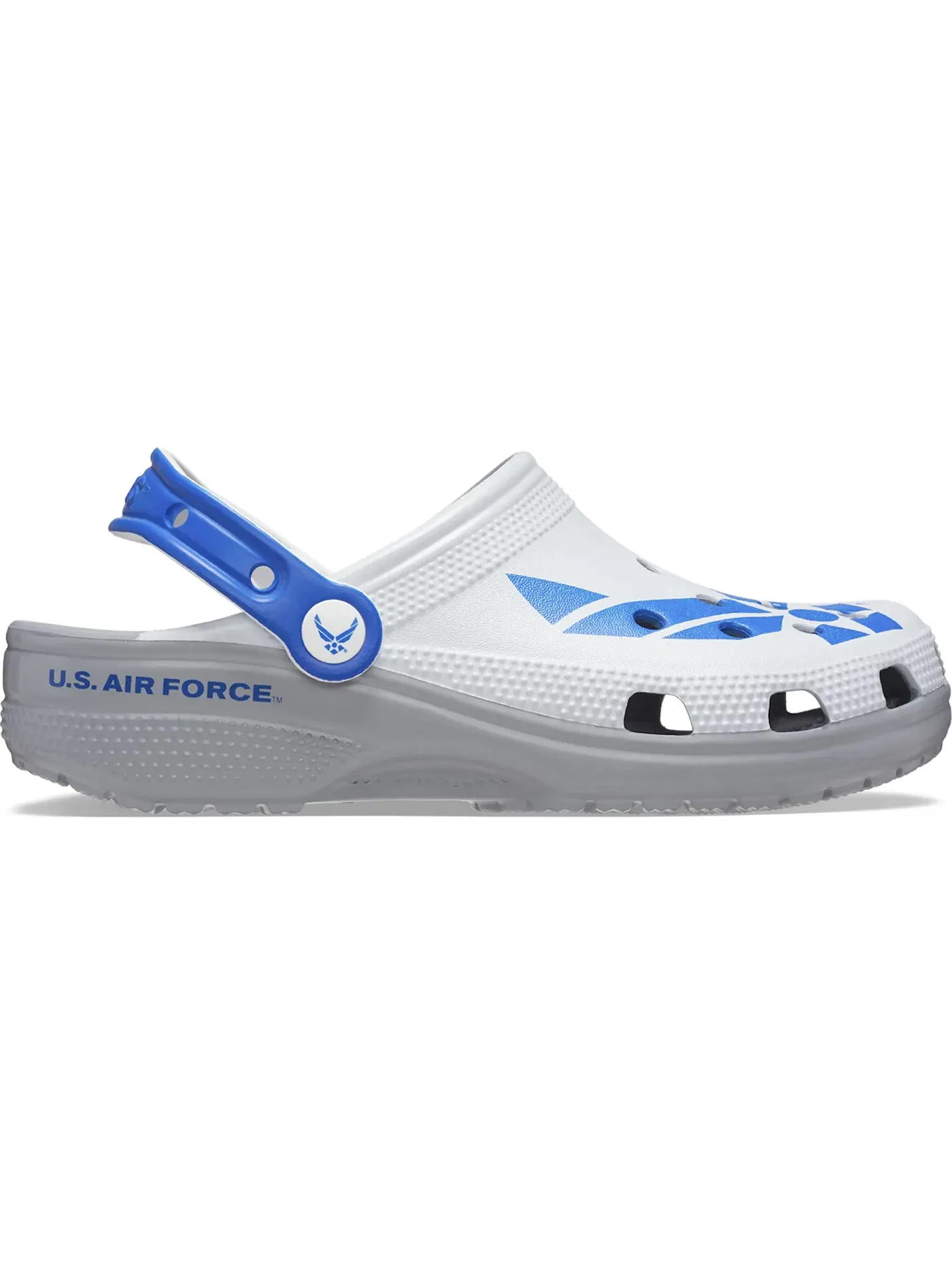 Мужские сабо Classic Clog US Air Force Crocs — изображение 1 из 2, белый