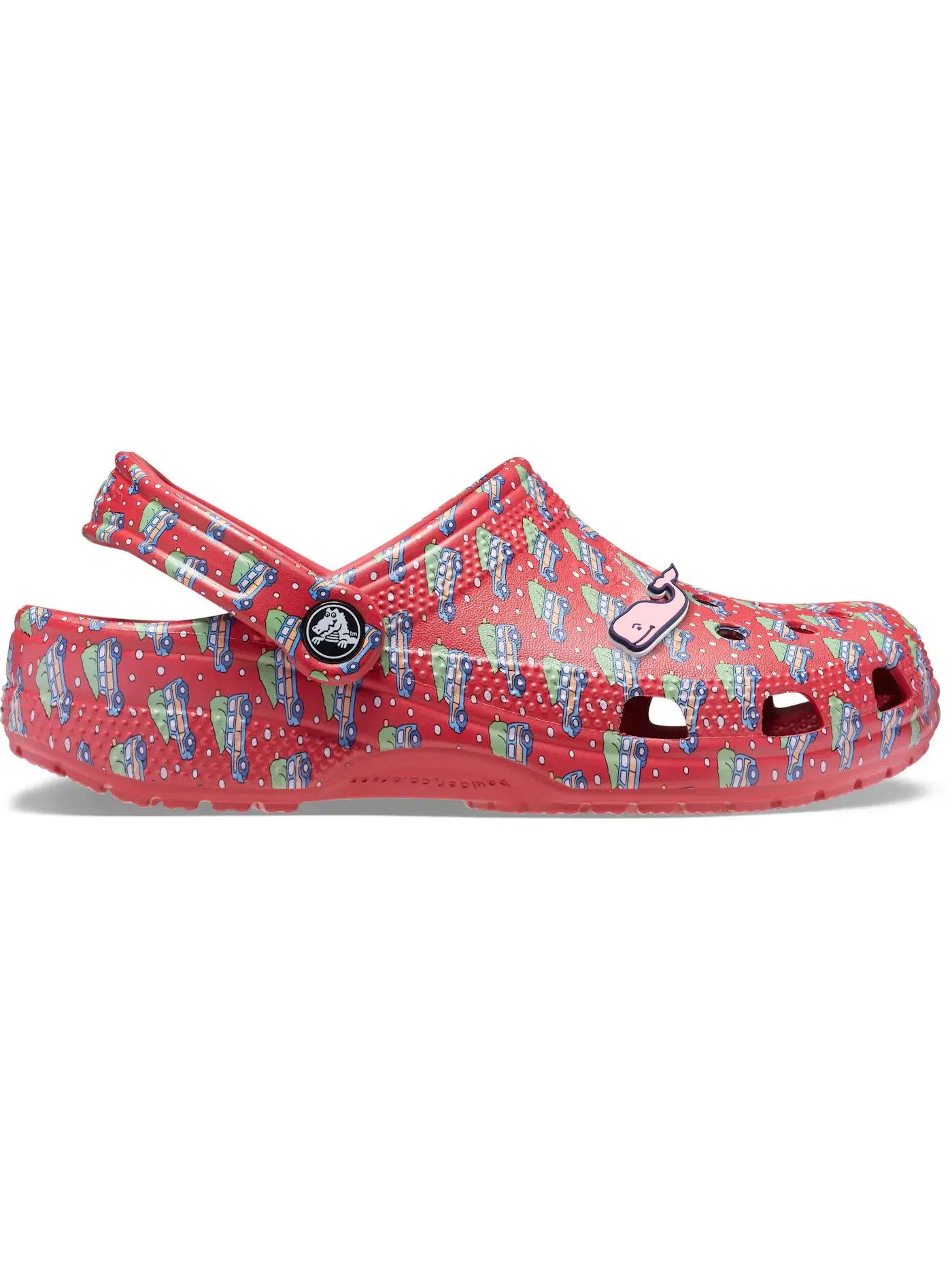 Мужские клоги Classic Clog Crocs — изображение 1 из 1, белый/красный