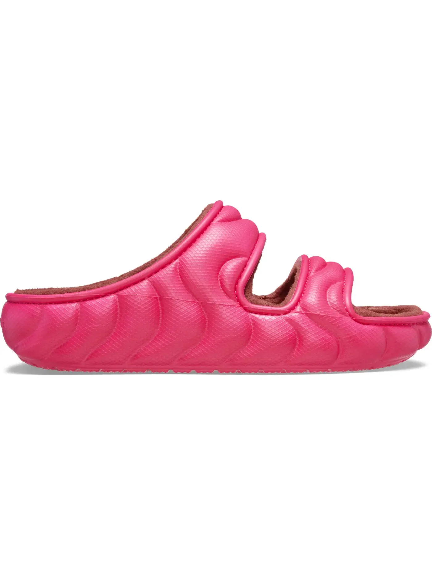 Мужские сандалии с меховой отделкой Crocs Classic Cozzzy Overpuff Sandal — изображение 1 из 1, драконий фрукт