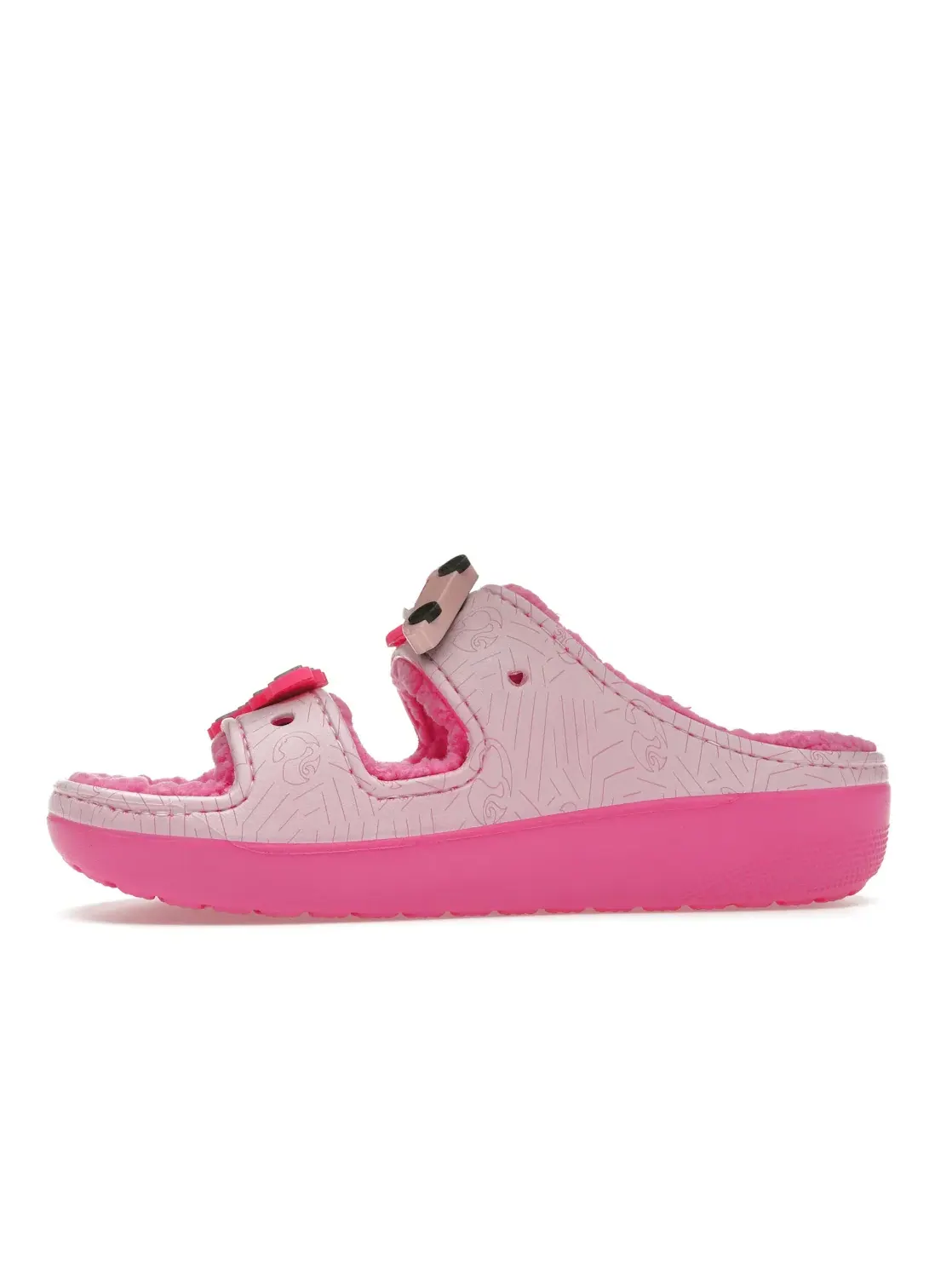 Женские сандалии-слайды с мехом Cozzzy Sandal Crocs — изображение 3 из 4, розовый светлый розовый