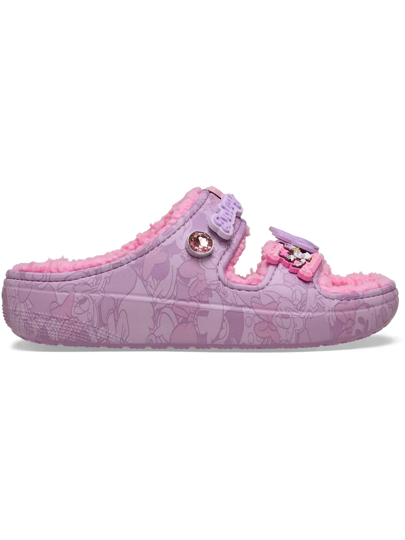 Мужские сандалии с принтом Classic Cozzzy Sandal Disney Minnie and Daisy Crocs — изображение 1 из 2, мульти