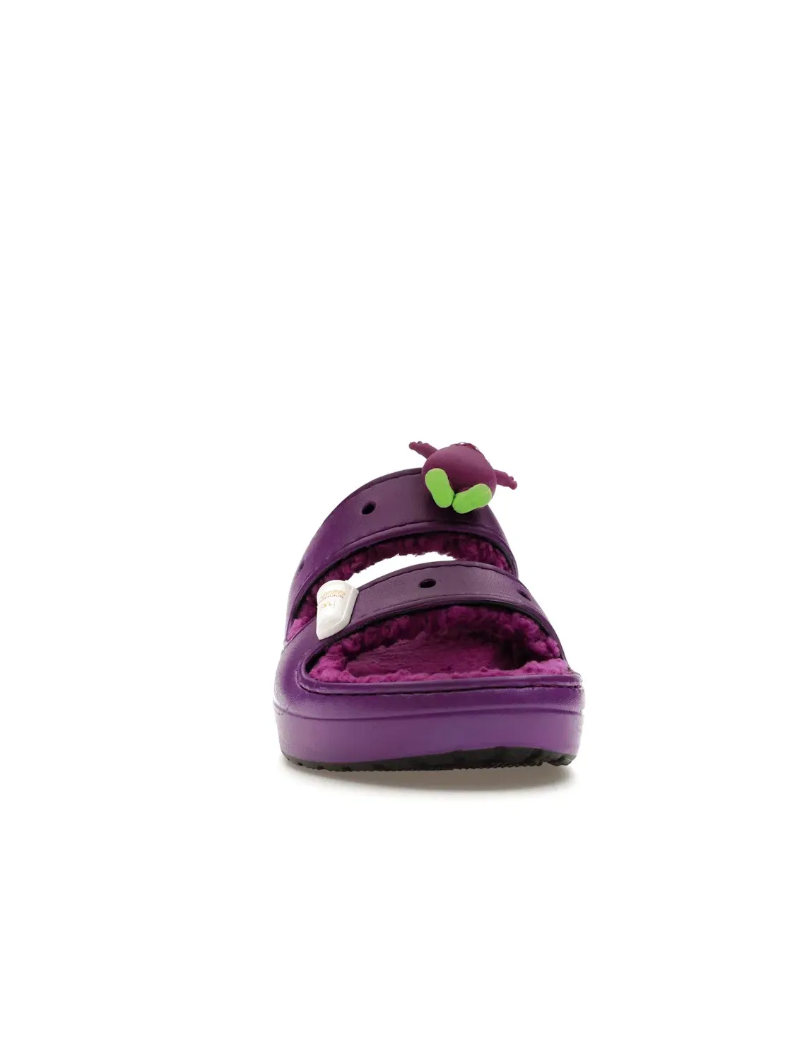 Мужские сандалии с отделкой из искусственного меха с принтом Grimace Crocs Classic Cozzzy Sandal — изображение 2 из 4
