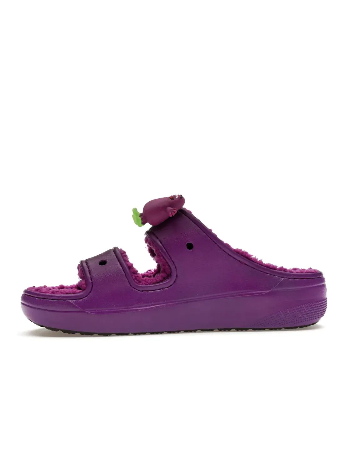 Мужские сандалии с отделкой из искусственного меха с принтом Grimace Crocs Classic Cozzzy Sandal — изображение 3 из 4