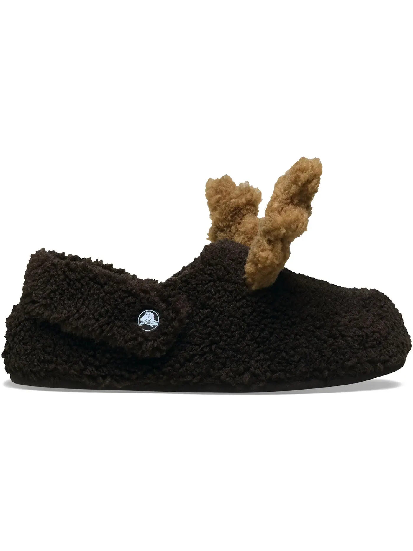 Мужские сандалии-слайды с принтом Crocs Classic Cozzzy Slipper — изображение 1 из 2, эспрессо