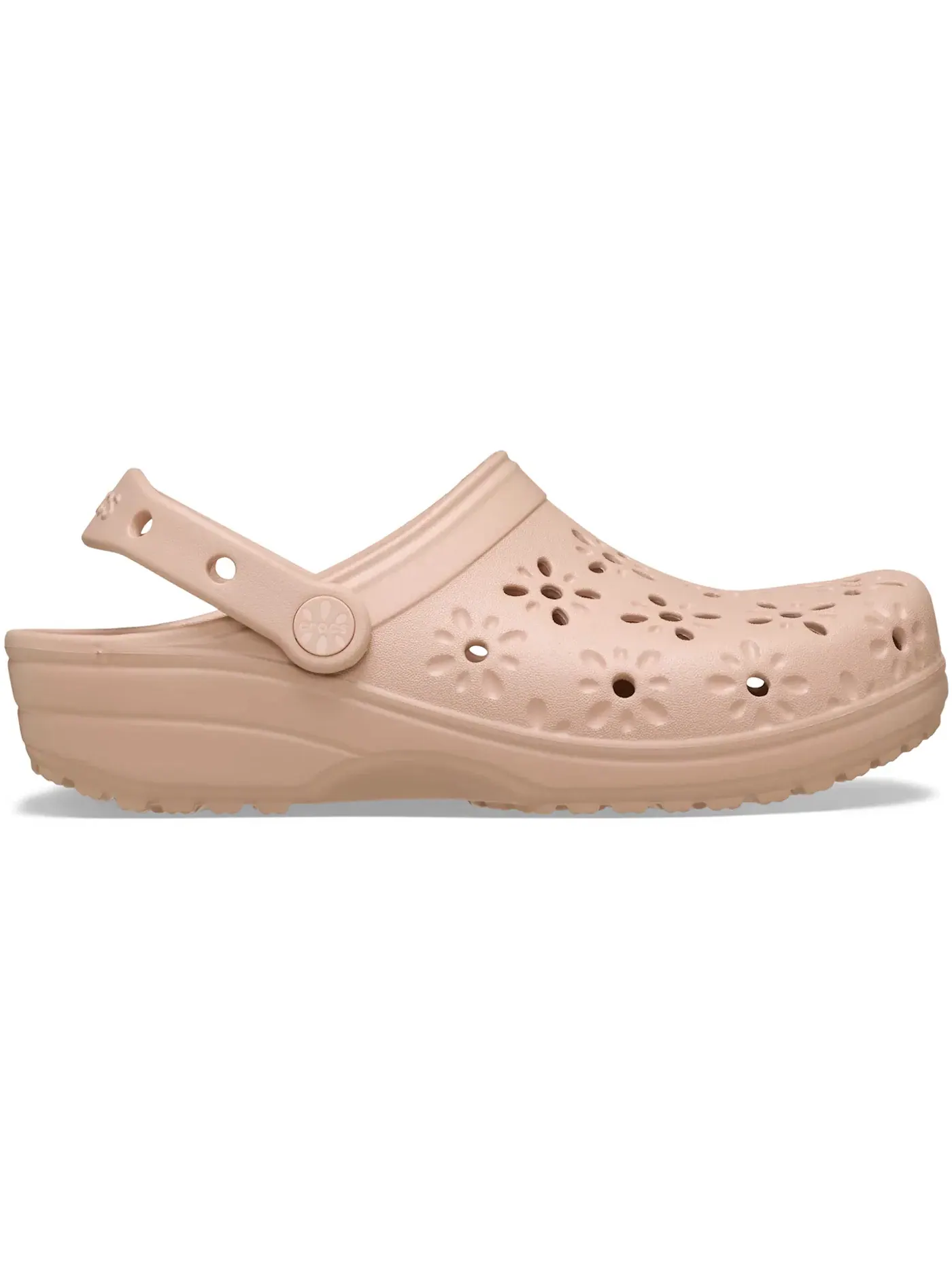 Мужские клоги с цветочным вырезом Crocs Classic Floral Cut-Out Clog Crocs — изображение 1 из 1, розовый