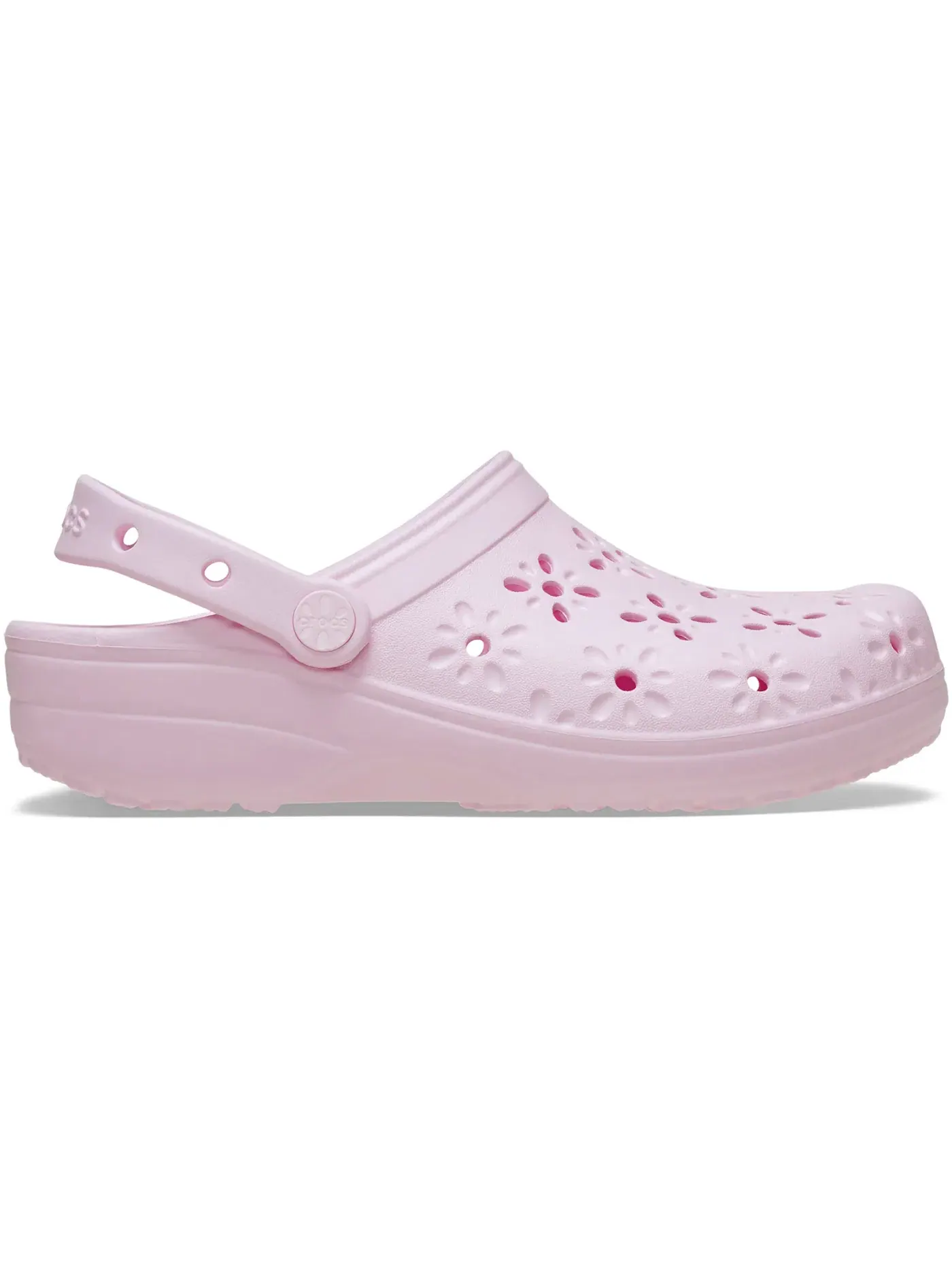 Мужские сабо из кроссов Crocs Classic Floral Cut-Out Clog Crocs — изображение 1 из 1, розовый