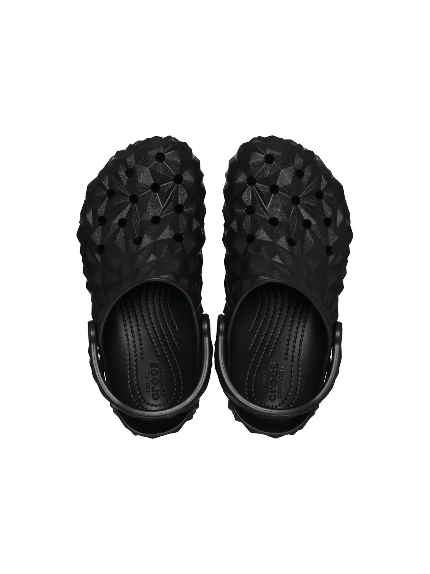 Мужские сабо-клоги с геометрическим принтом Crocs Classic Geometric Clog — изображение 2 из 2, черный