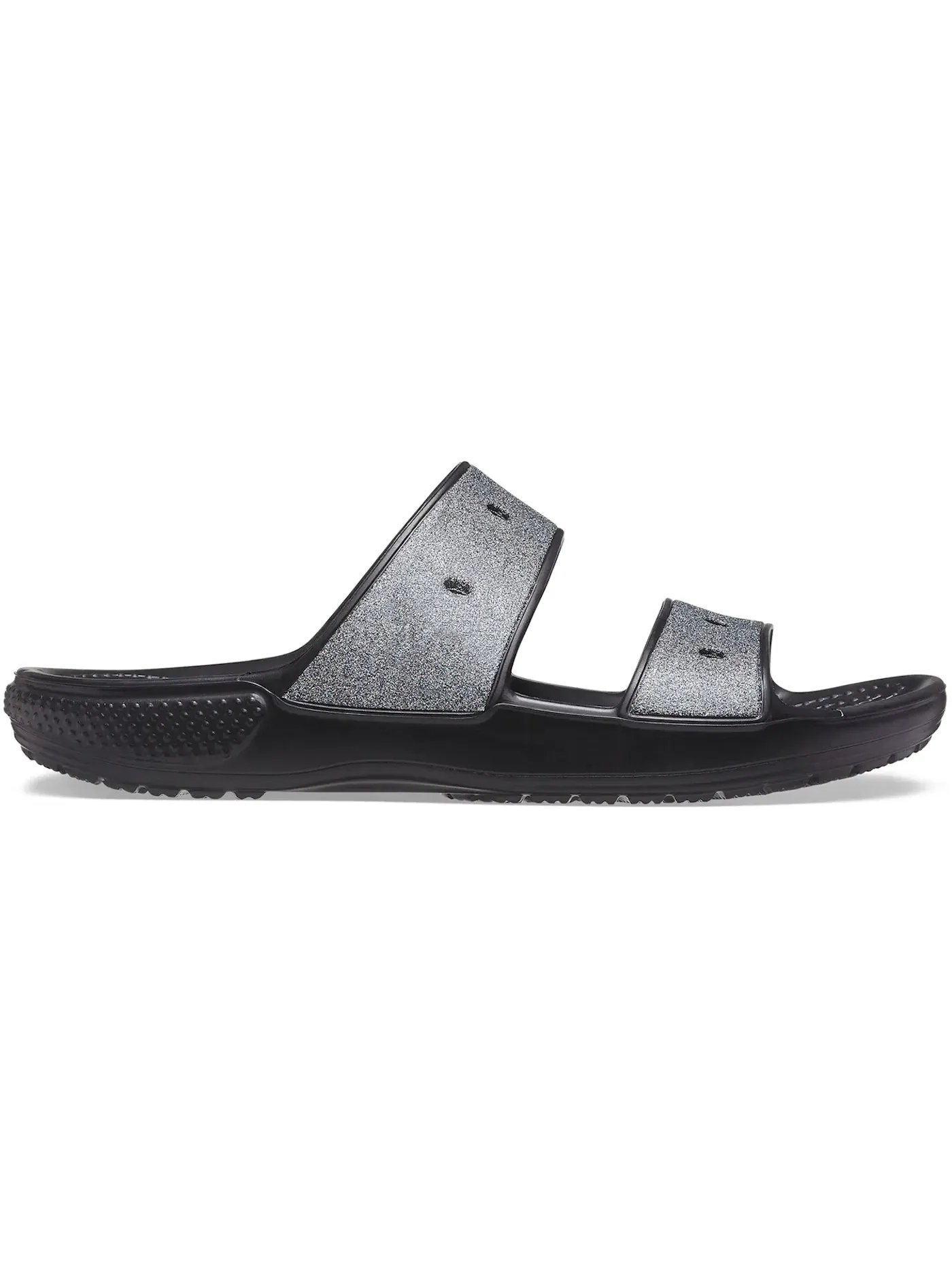 Мужские сандалии с блестками Crocs Classic Glitter II — изображение 1 из 1, черный