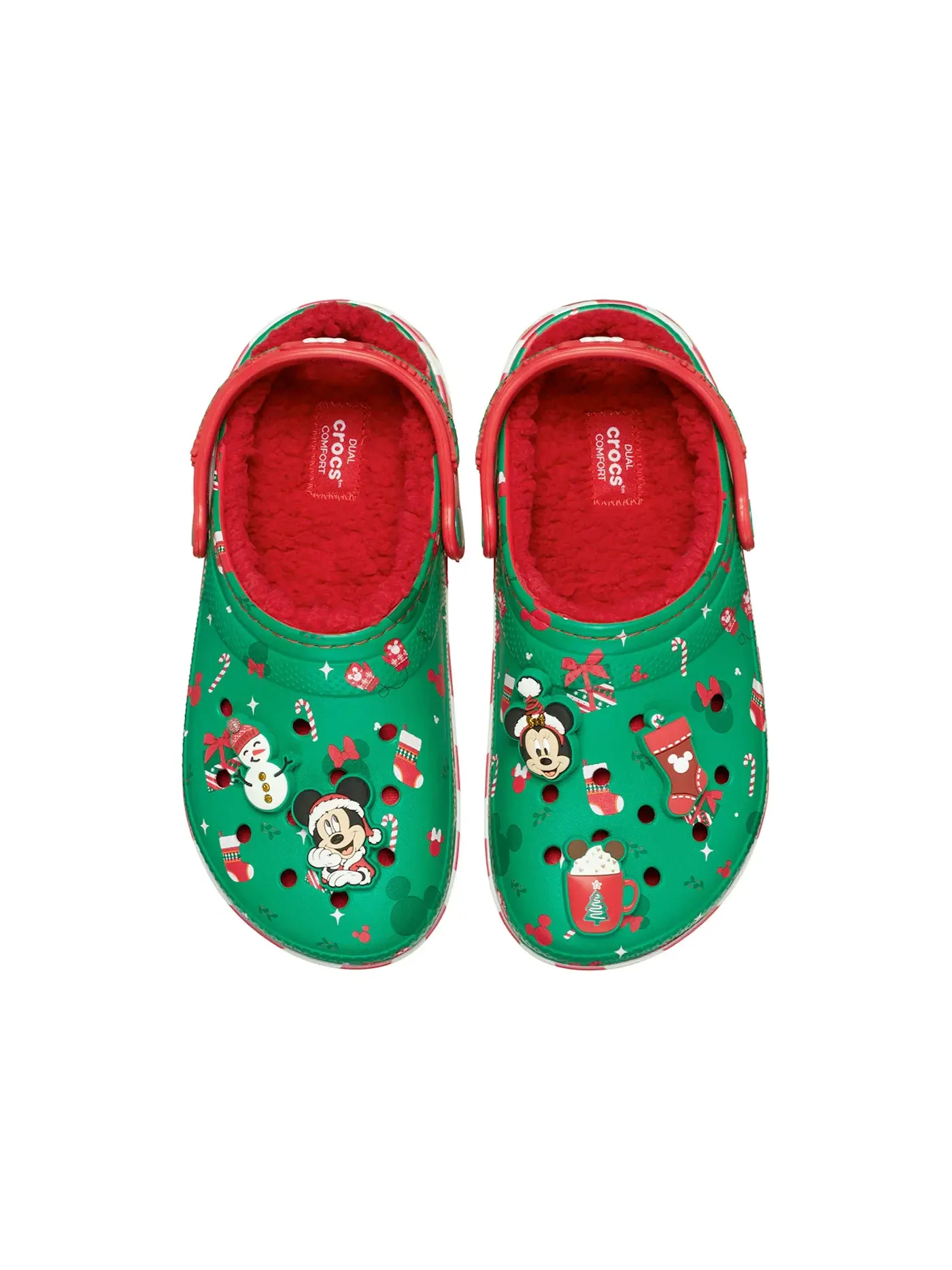 Мужские сабо с подкладкой Mickey Mouse Holiday Crocs — изображение 2 из 2, мульти