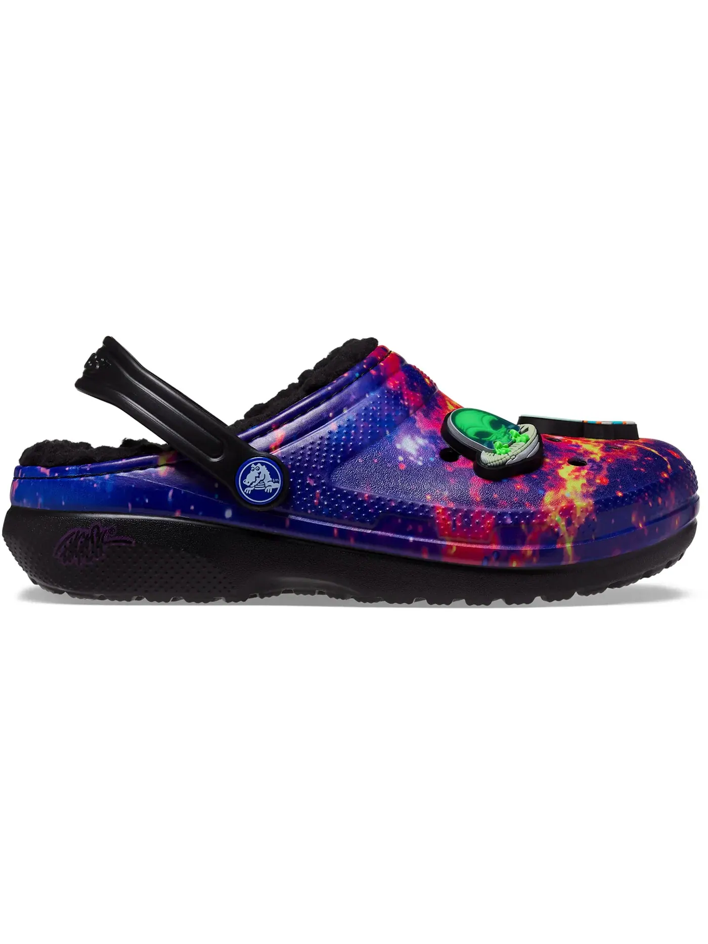 Мужские сабо на подкладке Area 54 Galaxy Crocs — изображение 1 из 2, мульти/черный